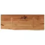 Mensola a Muro 80x30x2,5cm Rettangolare Legno Acacia Bordi Vivi