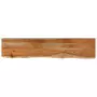 Mensola Muro 110x20x2,5cm Rettangolare Legno Acacia Bordi Vivi