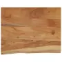 Mensola a Muro 40x30x2,5cm Rettangolare Legno Acacia Bordi Vivi