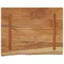 Mensola a Muro 40x30x2,5cm Rettangolare Legno Acacia Bordi Vivi