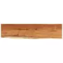 Mensola a Muro 80x20x2,5cm Rettangolare Legno Acacia Bordi Vivi