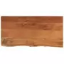 Piano Bagno 120x60x2,5 cm Rettangolare Legno Massello di Acacia