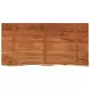 Piano Bagno 120x60x2,5 cm Rettangolare Legno Massello di Acacia