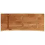 Piano Tavolo 100x40x3,8 cm Rettangolare Legno Acacia Bordi Vivi