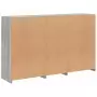 Credenza con Luci LED Grigio Sonoma 162x37x100 cm