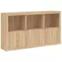 Credenza con Luci LED Rovere Sonoma 181,5x37x100 cm