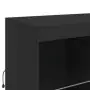 Credenza con Luci LED Nera 283x37x100 cm