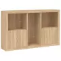 Credenza con Luci LED Rovere Sonoma 162x37x100 cm