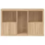 Credenza con Luci LED Rovere Sonoma 162x37x100 cm