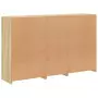 Credenza con Luci LED Rovere Sonoma 162x37x100 cm