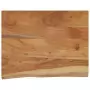 Mensola a Muro 50x40x3,8cm Rettangolare Legno Acacia Bordi Vivi