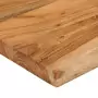 Mensola a Muro 50x40x3,8cm Rettangolare Legno Acacia Bordi Vivi