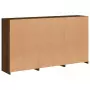 Credenza con Luci LED Rovere Marrone 181,5x37x100 cm