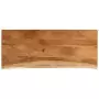 Piano Bagno 140x60x3,8 cm Rettangolare Legno Massello di Acacia