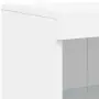 Credenza con Luci LED Bianca 181,5x37x100 cm