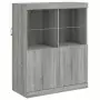 Credenza con Luci LED Grigio Sonoma 283x37x100 cm