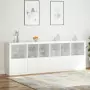 Credenza con Luci LED Bianca 283x37x100 cm