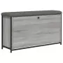 Panca Portascarpe Cassetto Ribaltabile Grigio Sonoma 102x32x56