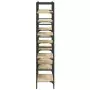 Libreria Rovere Sonoma 160x28,5x136,5 cm in Legno Multistrato