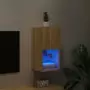 Mobile TV con Luci LED Rovere Sonoma 30,5x30x60 cm