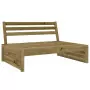 Divano Centrale da Giardino 120x80 cm Legno Impregnato di Pino