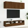 Mobile TV a Parete Rovere Marrone 40x30x30 cm Legno Multistrato