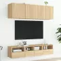 Mobili TV Muro 2pz Rovere Sonoma 40x30x30 cm Legno Multistrato