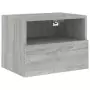 Mobili TV Muro 2pz Grigio Sonoma 40x30x30 cm Legno Multistrato