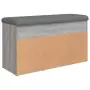 Panca Porta Scarpe Grigio Sonoma 82x32x45,5cm Legno Multistrato