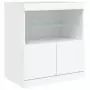 Credenza con Luci LED Bianca 142,5x37x67 cm