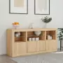 Credenza con Luci LED Rovere Sonoma 142,5x37x67 cm