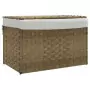 Cesto Portabiancheria con Coperchio 55,5x35x34 cm Polyrattan