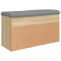 Panca Porta Scarpe Rovere Sonoma 82x32x45,5cm Legno Multistrato