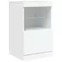 Credenza con Luci LED Bianca 162x37x67 cm