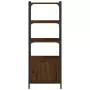 Libreria 3 Ripiani Rovere Marrone 41x30x109,5 Legno Multistrato