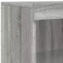 Credenza con Luci LED Grigio Sonoma 60,5x37x100 cm