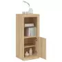 Credenza con Luci LED Rovere Sonoma 41x37x100 cm