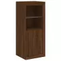 Credenza con Luci LED Rovere Marrone 41x37x100 cm