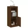 Credenza con Luci LED Rovere Marrone 41x37x100 cm