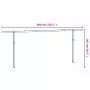 Set Pali per Tenda da Sole Bianco 600x245 cm Ferro