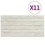 Pannelli Murali 3D con Design a Mattoni Bianco 11 pz EPS