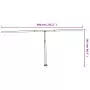 Set Pali per Tenda da Sole Antracite 600x245 cm Ferro