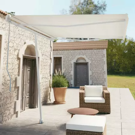 Set Pali per Tenda da Sole Bianco 300x245 cm Ferro