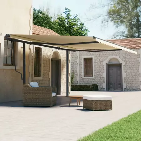 Set Pali per Tenda da Sole Antracite 600x245 cm Ferro