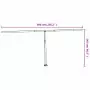 Set Pali per Tenda da Sole Bianco 600x245 cm Ferro