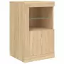 Credenza con Luci LED Rovere Sonoma 164x37x67 cm