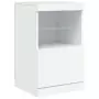 Credenza con Luci LED Bianca 164x37x67 cm