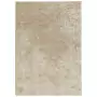 Tappeto Pelo Lungo Effetto Lucido Beige 140x200 cm