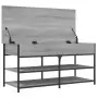 Panca Porta Scarpe Grigio Sonoma 100x42,5x50 Legno Multistrato