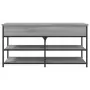 Panca Porta Scarpe Grigio Sonoma 100x42,5x50 Legno Multistrato